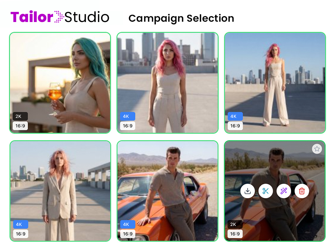 Collage mit Kampagnenbeispielen